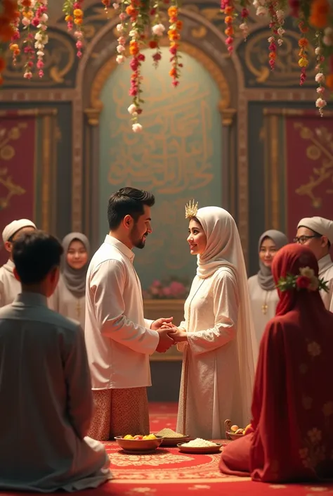 Muslim nikah ceremony 
