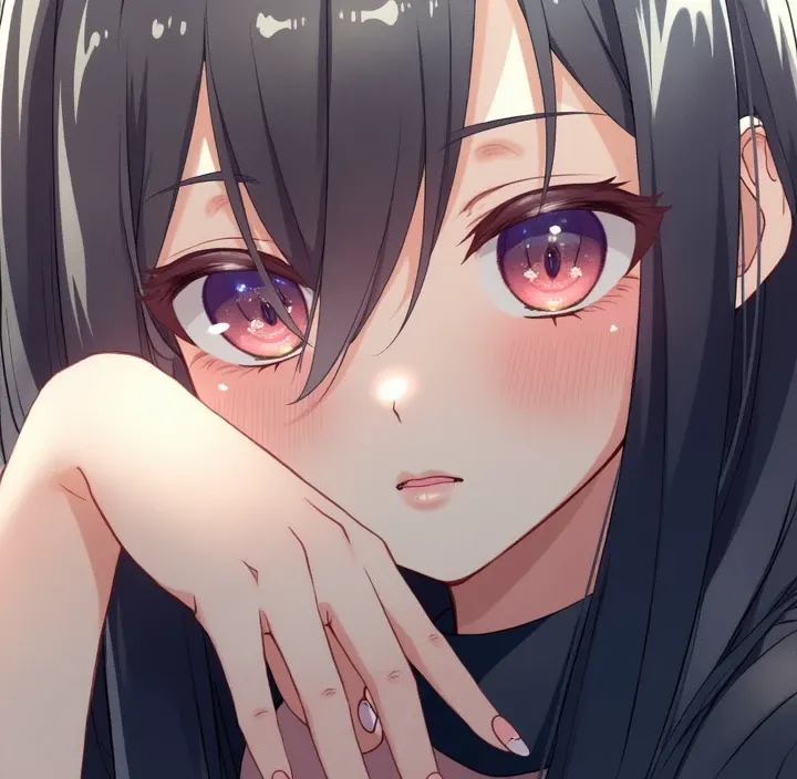 chest, Black hair, High resolution, 1 girl, shy, 