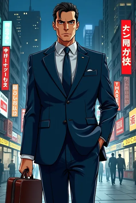 A Manga character businessman