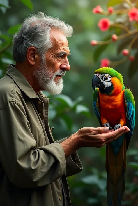 Man parrot 