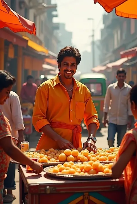 Shahrukh Khan selling jalebi
