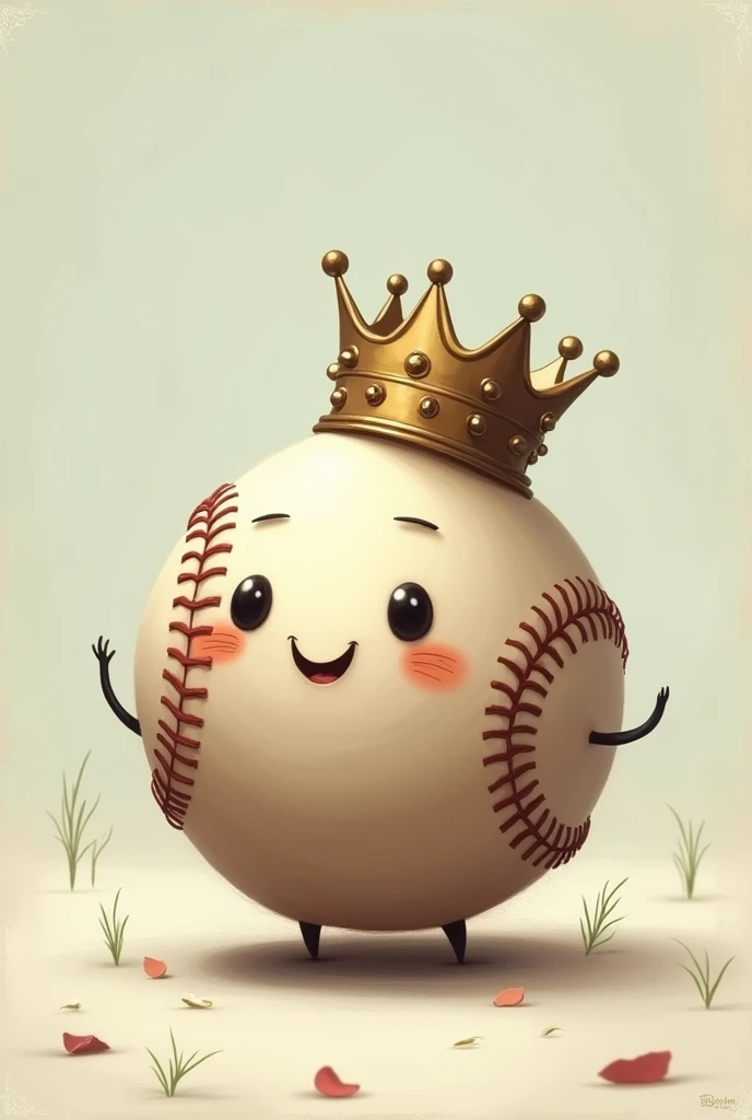 Lame ball with crown 