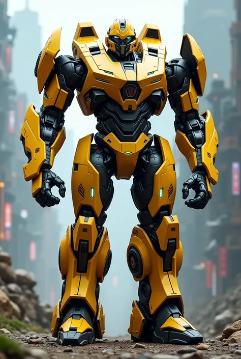 Now it&#39;s a fusion between Master Chief and Bumblebee from Transformers 