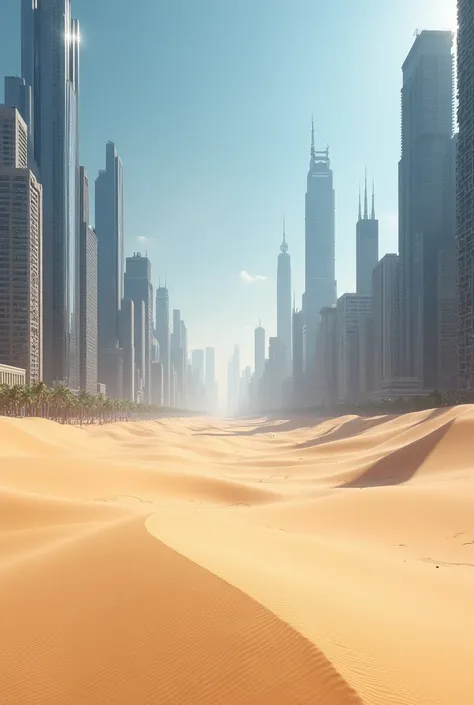 Sand field in the city