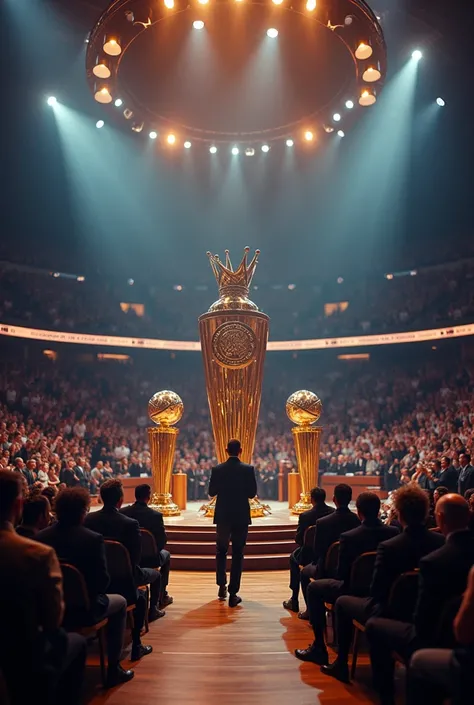 A momentous NBA ceremony celebrates the legendary career of KINGOFTHANORTH, whose reign marked a golden era in basketball history