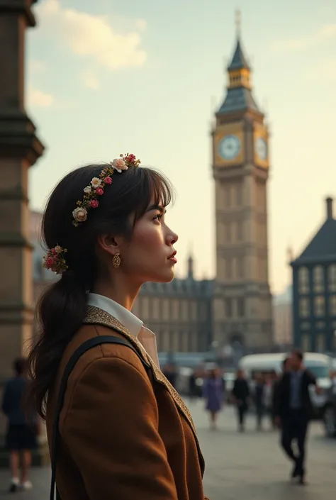 je veux quelle fasse plus jeune, je veux que son regard soit tourné sur big ben