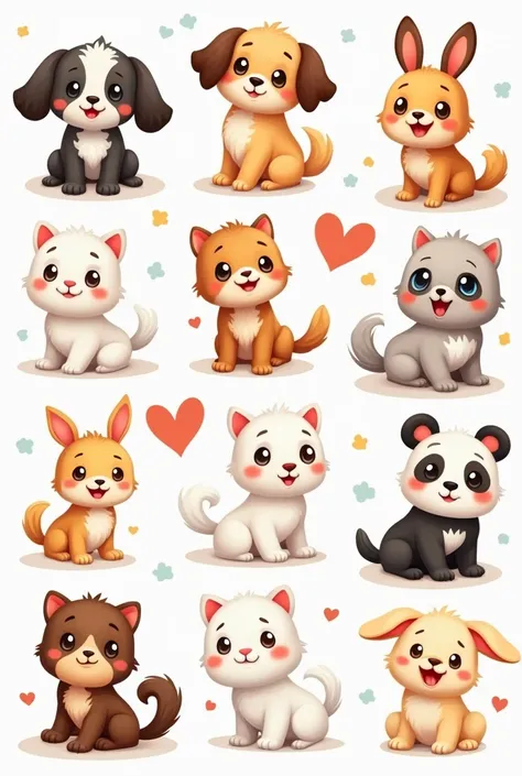 Animal stickers 