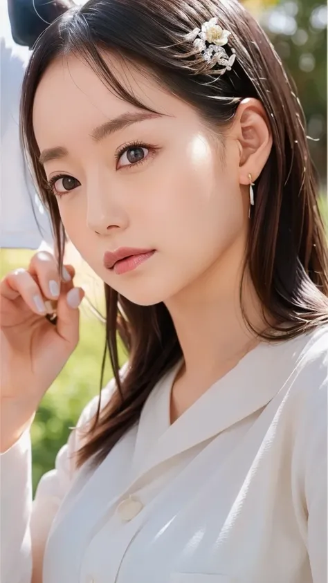 ((Best Quality)), ((masterpiece)), (detailed),Perfect Face,Japanese,Female doctor,white