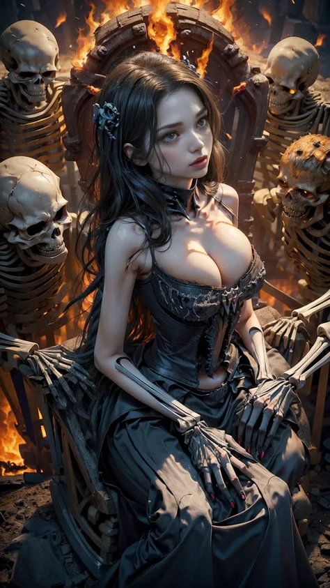 Slender black-haired woman（）Medium breast　Several skeleton soldiers surround a woman　The skeleton soldiers violently restrained the woman.　Surrounded by skeleton soldiers 1:5　The skeleton soldier grabbed my arm.　Frightened by fear　White sleeveless rubber s...