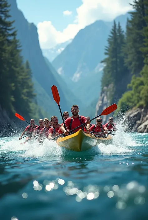 team canoeing competition