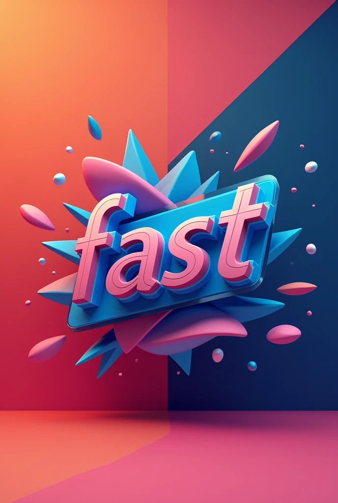 a color cover 192 x 192 pixels, eye-catching in the form of a logo of a company called "FastBanners" that creates personalized and attractive banners for stores