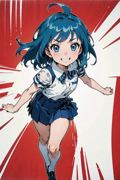 artistic masterpiece. enjoy. smug face. school uniform. (from below:0.5). spread arms. Anyway its cute. a work of anime art. (white outline:1.5). focus face. (realistic:0.9).A cute girl youve never seen before. (8K:1.2). (official art:1.5)., Detailed drawi...