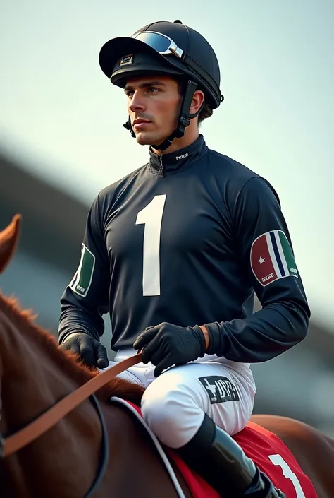 jockey that says 1 in his design png