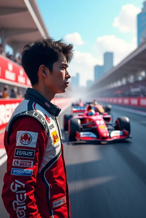 Azerbaijan,Baku City Circuit,F1,Yuki Tsunoda looks on
