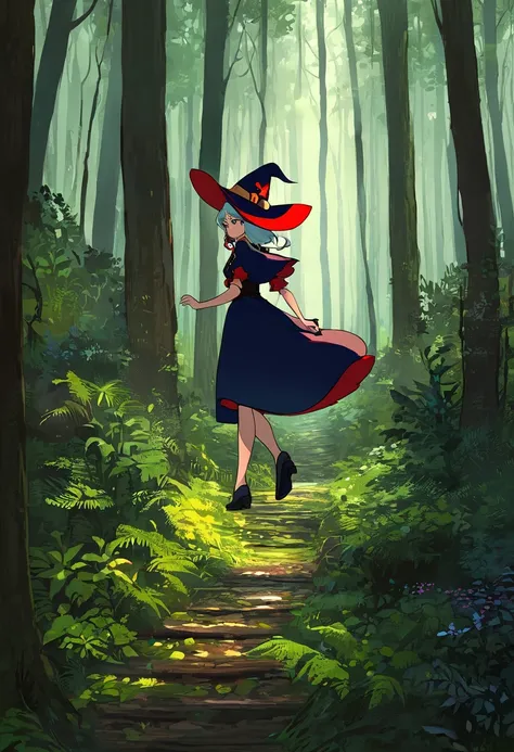 Once upon a time there was a witch who walked in the forest.
