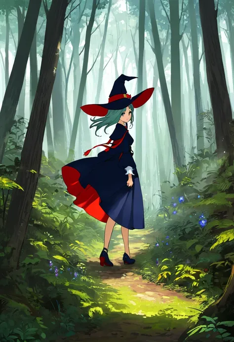 Once upon a time there was a witch who walked in the forest.
