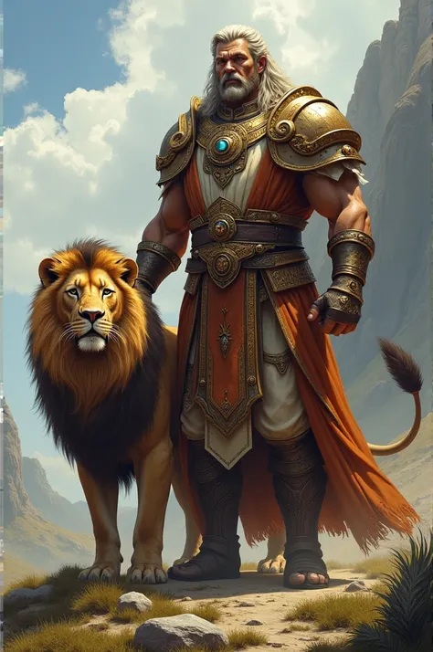 Legendary name next to a lion