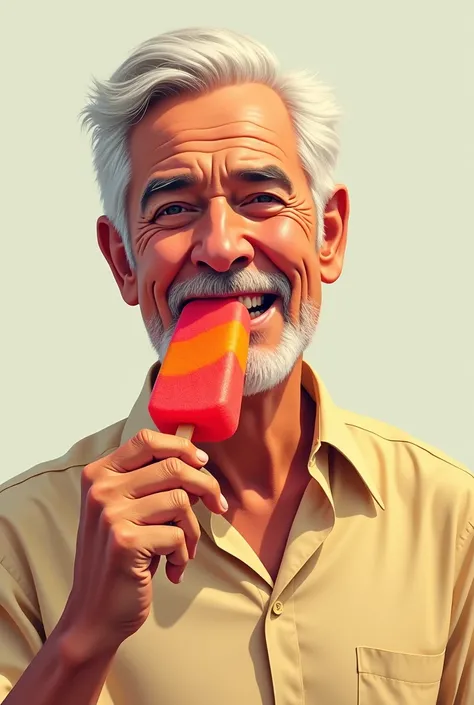 draw Jefferson das Neves De Andrade sucking a popsicle
