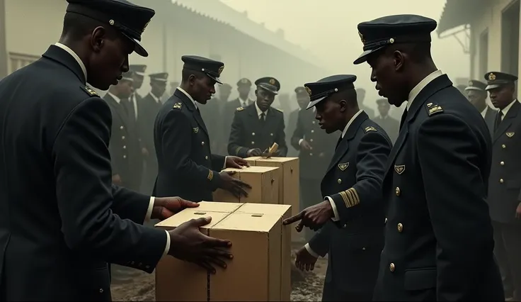 Opening the ballot boxes of black people in a hostile and dark climate, Liberia, 1930