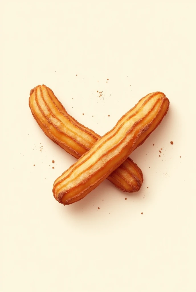 Logo of two churros for sale