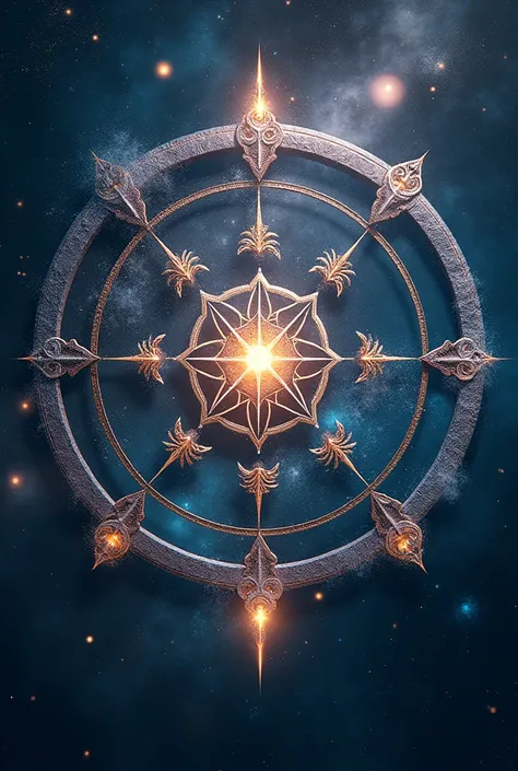  Nordic symbols and runes with features of star maps of the universe