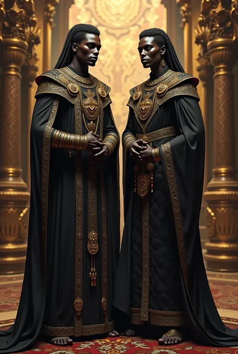 crée limage dE JUMEAUX empereur noire de peau
 qui commande et impose LEURS vIsion de grandeur de beauté  et de spiritualité. ils ont  lautorité et le pouvoir sur le monde 