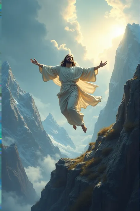 Jesus comes leaping over the mountains 
