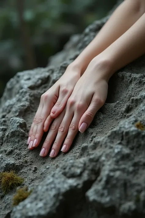 Beautiful hands、Back of the hand、Rock