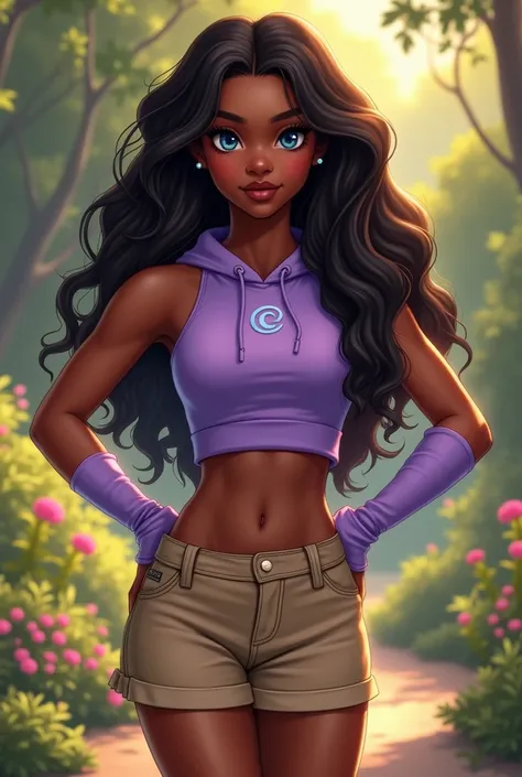 Aisha is a dark-skinned girl with long wavy brown/black hair and dark cerulean eyes. She and her parents appear to be African-American, in addition to being beautiful, she always keeps her body in shape and eats well. Her normal outfit consists of a soft p...