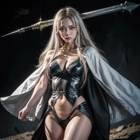 man Warrior
「Brave and bold々A female warrior with a muscular appearance.。The armor is shiny silver.、Protect your shoulders and chest、Light chainmail on the legs。He carries a huge sword at his waist、A blue cape flows down his back。Short golden hair flutteri...