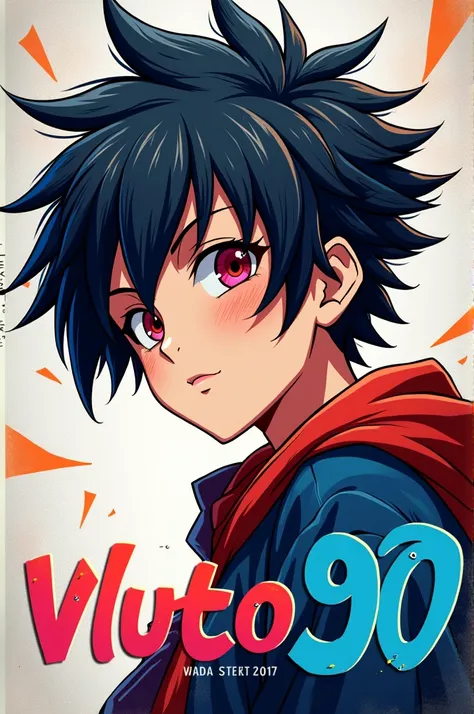 Vluto90 in a anime font