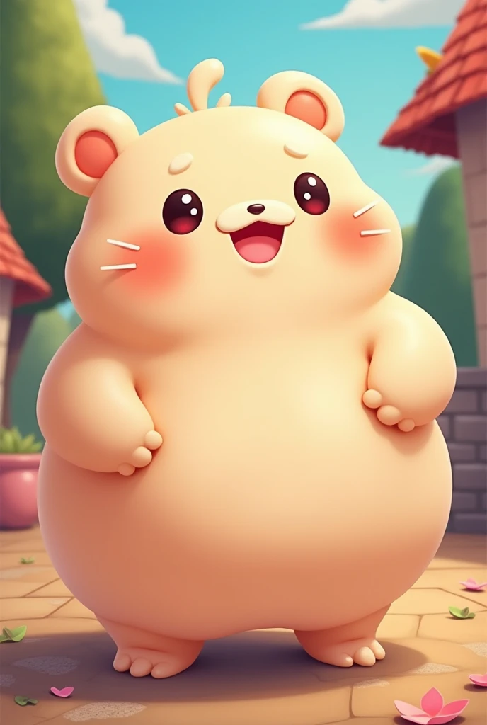 Create a chubby anime character