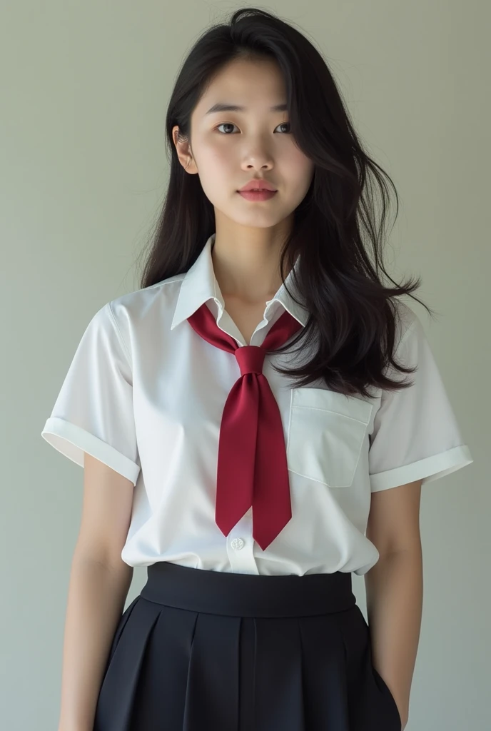 Korean girl naked with collage uniform