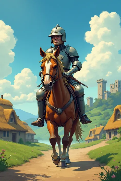 
Weak Medieval Era Mounted Knight in Anime