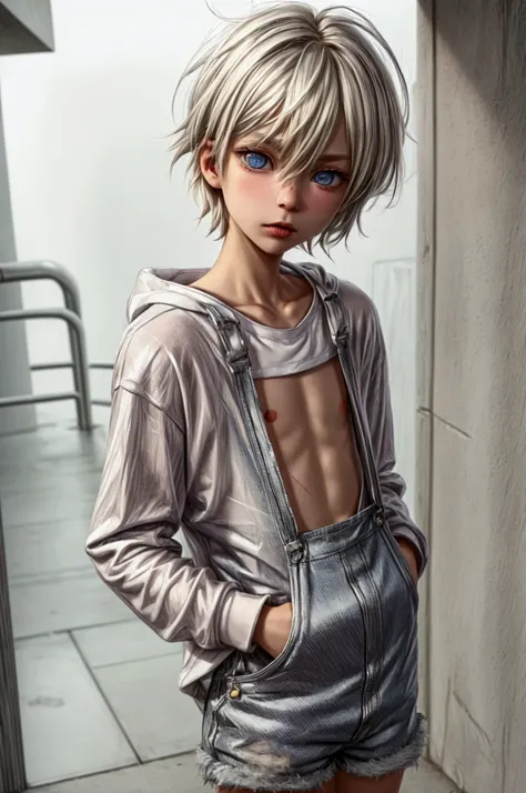 Anime style, Highres, Masterpiece, Best quality at best, Best Quality, hight quality, hight detailed, 1boy, (little boy), boy, blonde boy, blond Hair, perfect boy body, cute boy, detailed light blue eyes, detailed eyes, short hair, messy hair, pastel rainb...