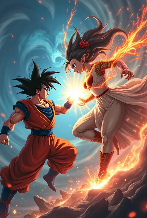 Goku fight with benten