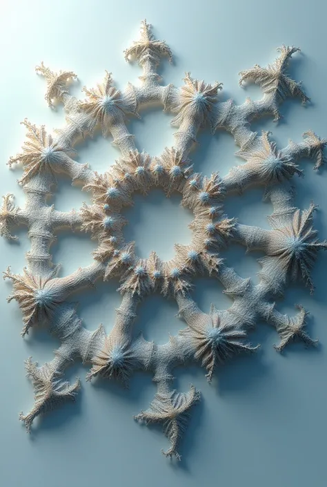 Fractals made with geometric figures in which the figure is reduced in scale 