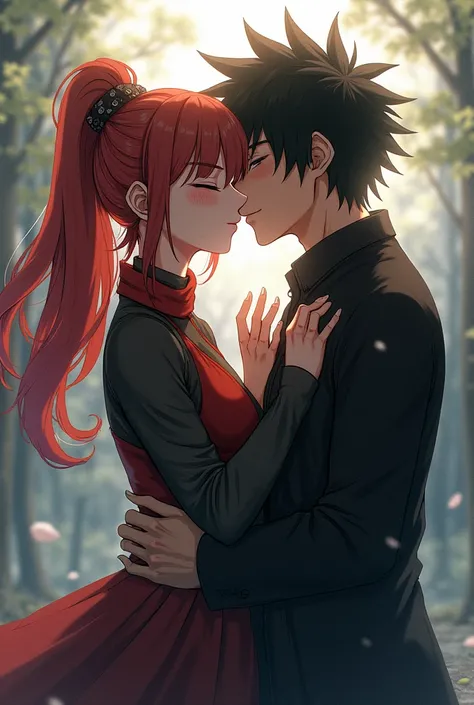 Maki Zenin beijando yuta Okkotsu de jujutsu kaisen