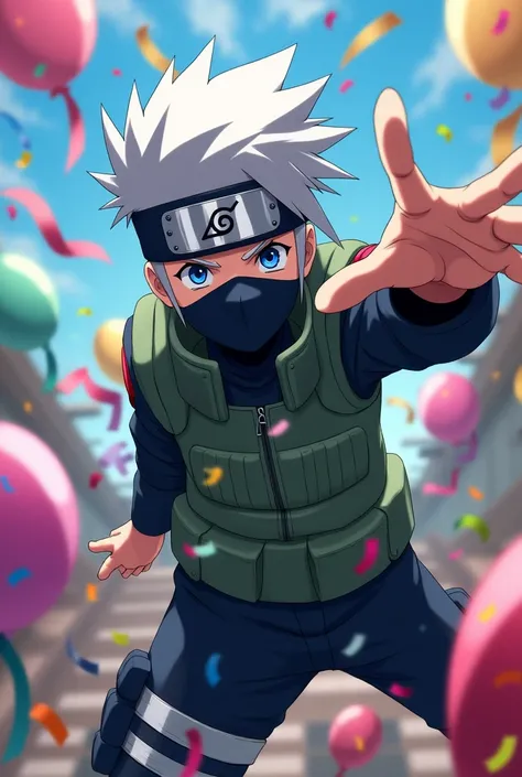 Make me a Instagram thumbnail of Kakashi Hatakes Birthday 