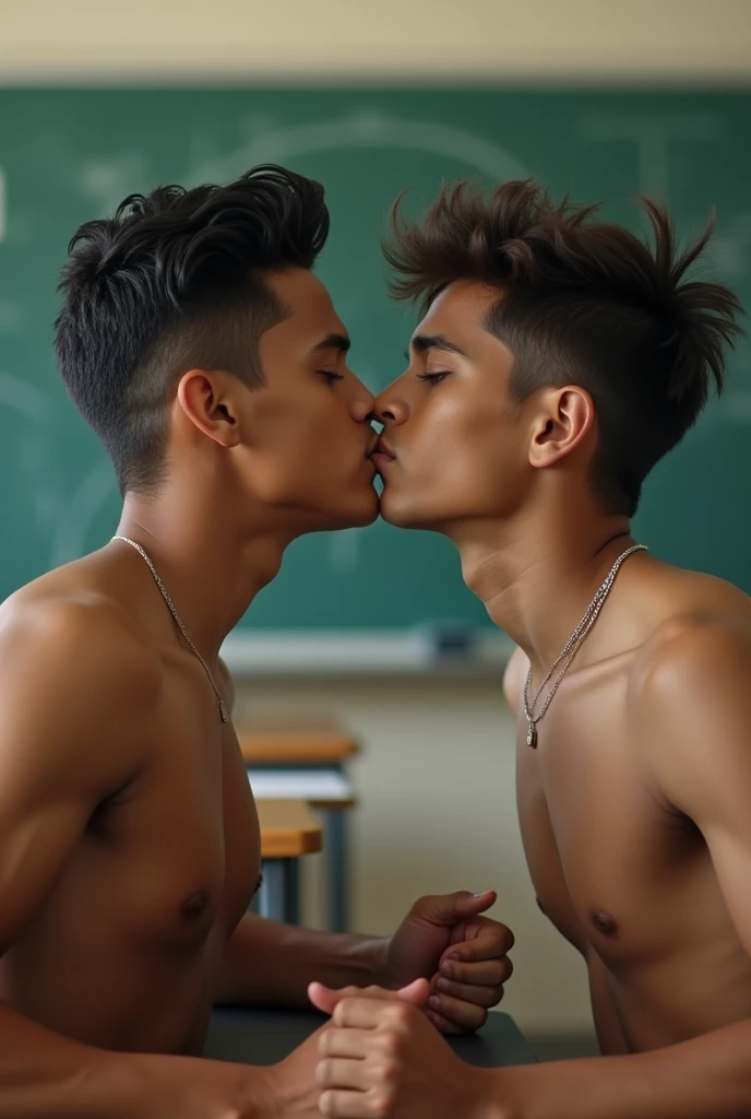 Two hot teen thin indian boys sucking dick in classroom 