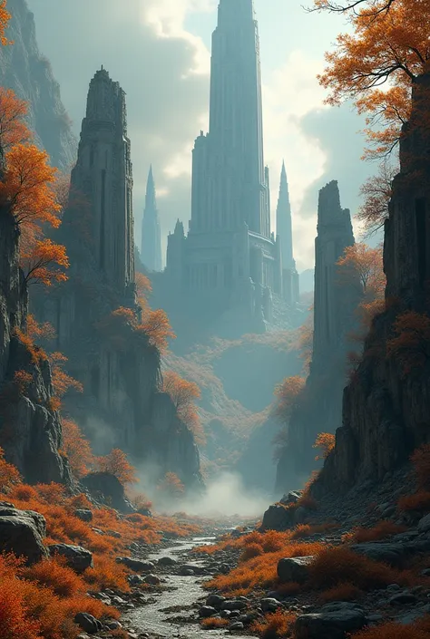 (((masutepiece))), hyperdetails, Ruins of a megacity in another world, Fantasy, Autumn, Extremely detailed, superfine illustration, Approaching perfection, Insanely detailed, Fantasy, Concept art, epicd, Cinematic,