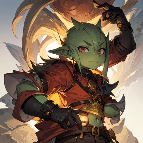 make an illustration of goblin elite