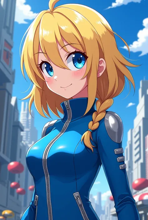 From Sonic The Hedgehog Anime Girl Maria Robotnik Bonlde Harre Frech Mein Böse Blue Jacket White Zip 