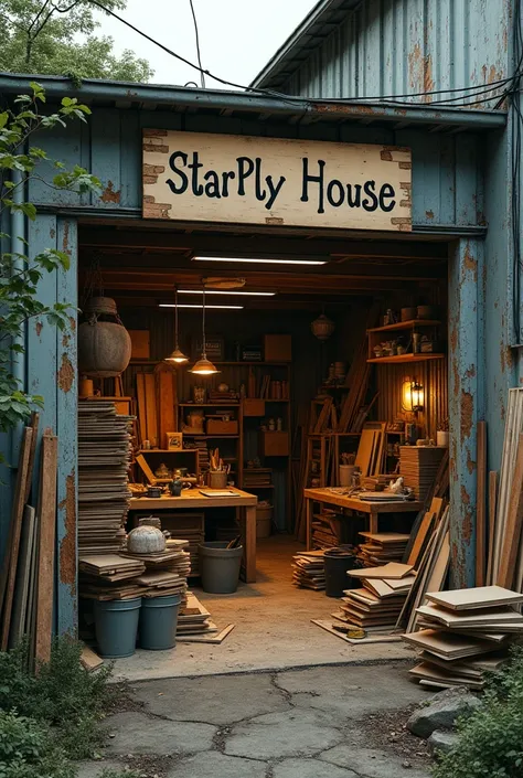 A plywood shop her hording 
name Star ply House 