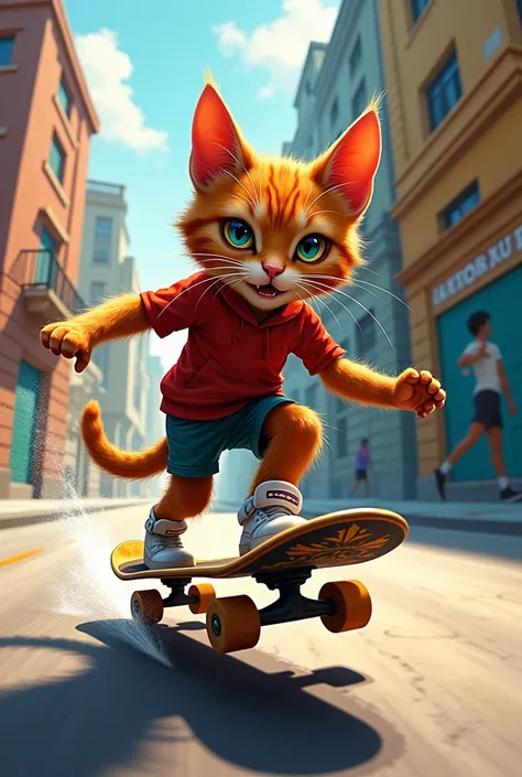 un gato skater 