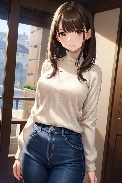 anegasaki nene、Shiny brown hair, Short Hair, (Beautiful brown eyes、Sparkling eyes, Fine grain)、smile、Ultra-detailed eyes、Highly detailed face, Highly detailed eyes,Cowboy Shot、



masterpiece, Best Quality, One person女の子, Delicate face, Long Hair,Mature an...