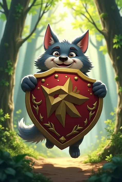 An image of the shield of the Merry Werewolf Landing