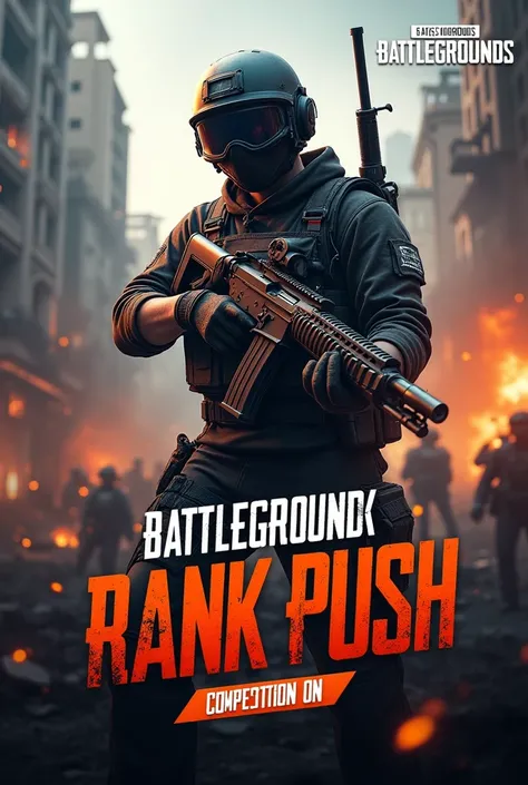 Make a gaming thamnail in bgmi rank push 