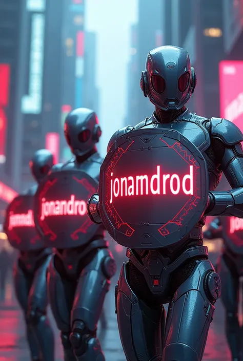 Shields that say JONANDROID 