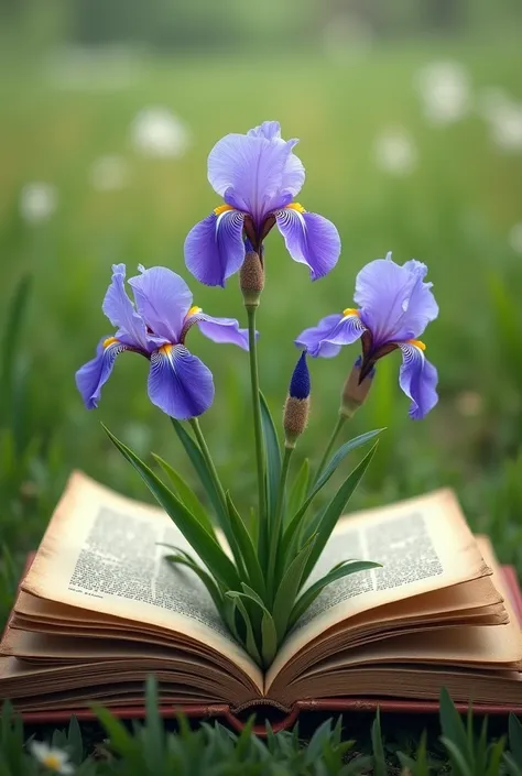 ３Iris in a book　field